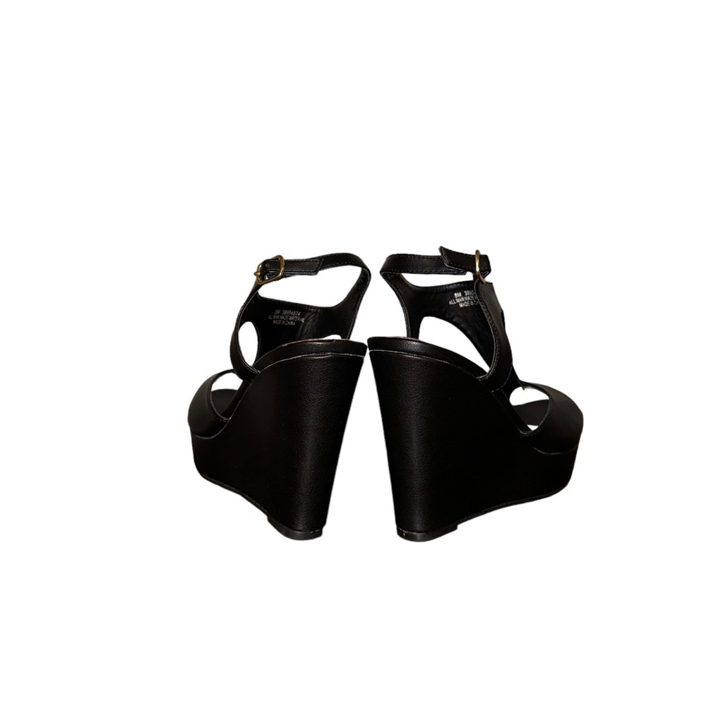 Cato black heels wedge size 8 - Picture 5 of 6
